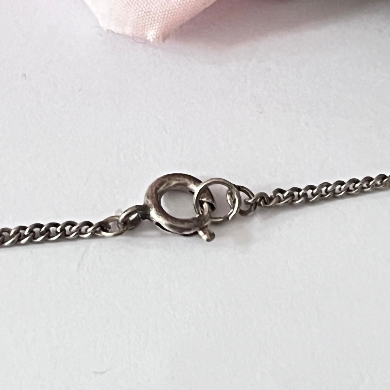1950s Pink Diamanté Star Necklace