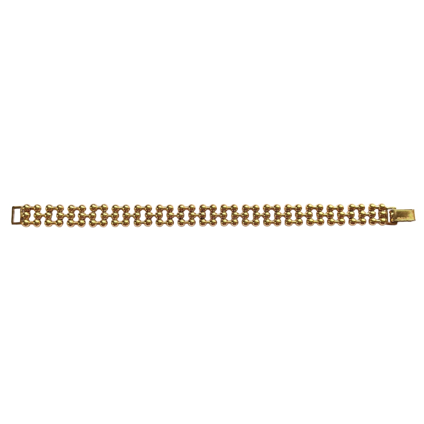 1980s Gold Plated Chain Bracelet