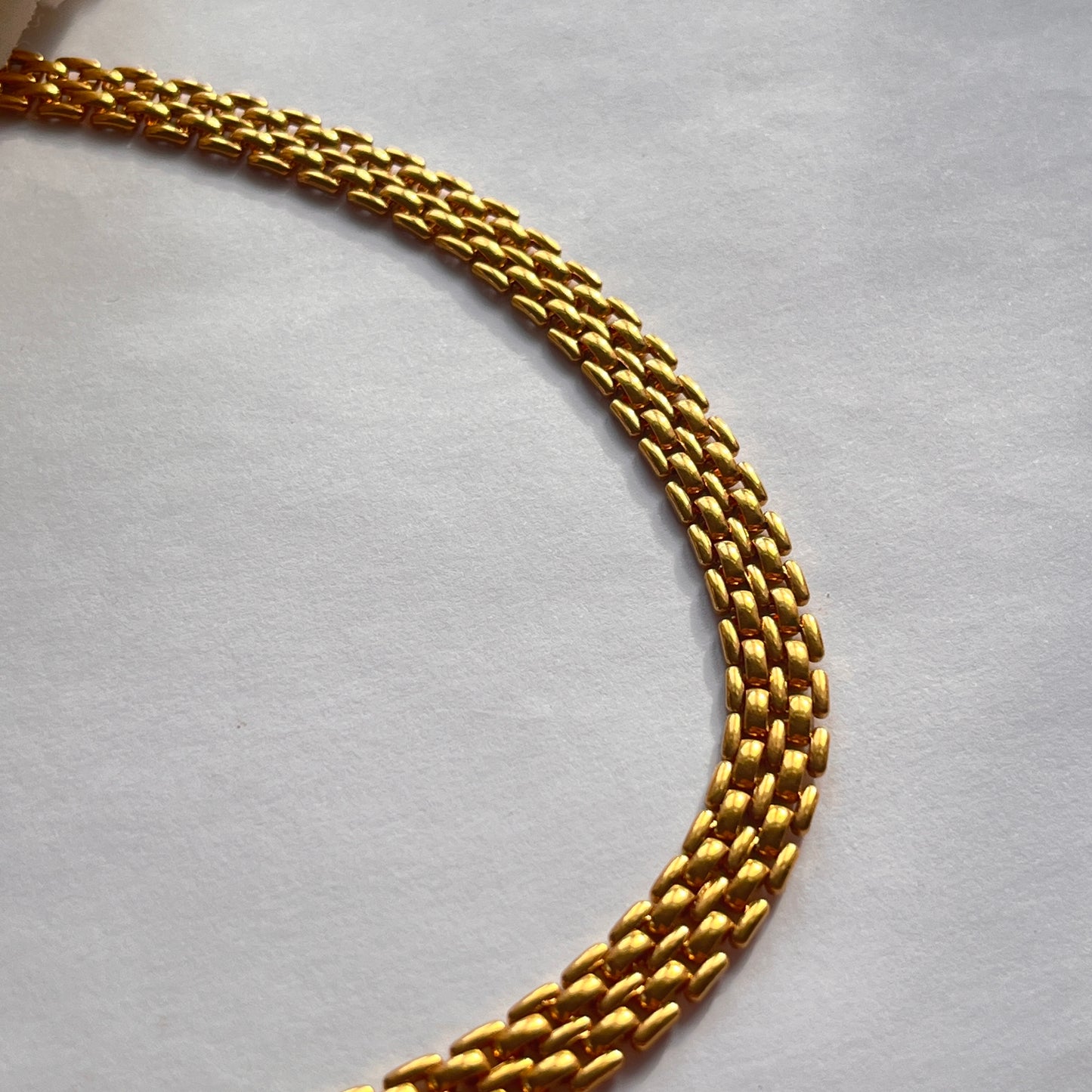 1980s Napier Gold Plated Statement Collar Necklace
