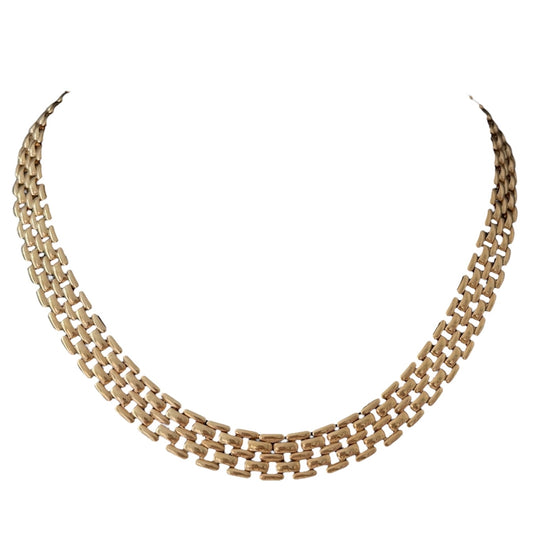 1980s Napier Gold Plated Statement Collar Necklace