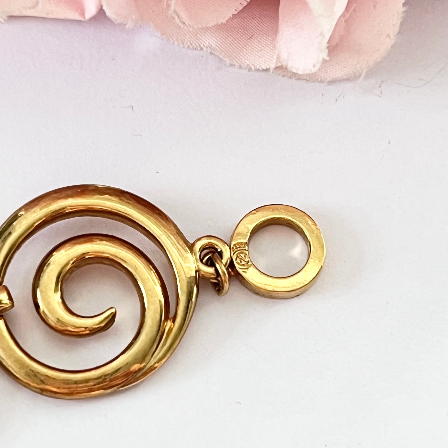 1960s Napier Gold Plated Swirl Chain Bracelet