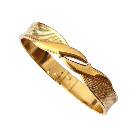 1980s Monet Gold Plated Bangle