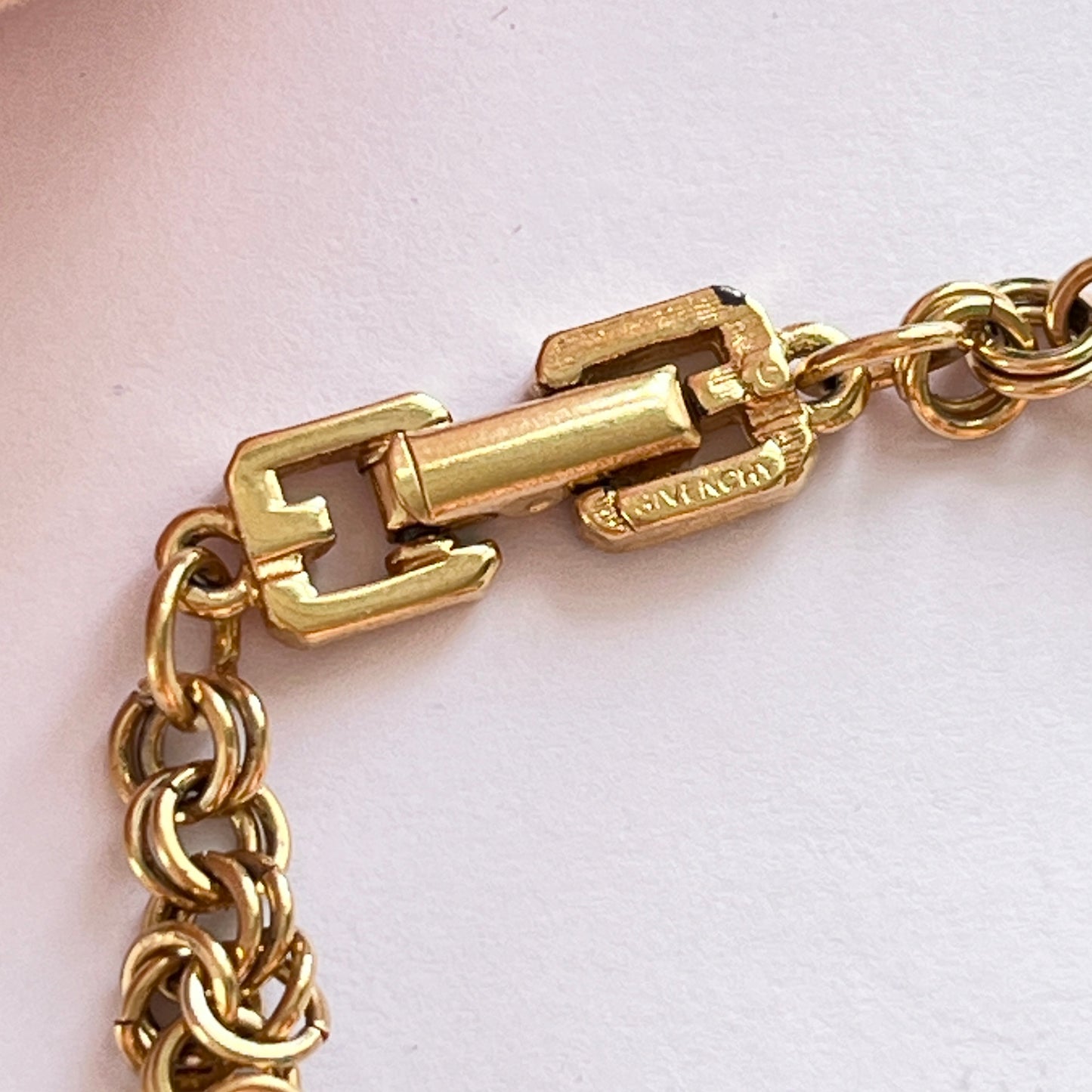 1980s Givenchy Gold Plated Byzantine Chain Necklace