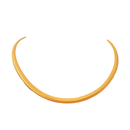 1980s Napier Gold Plated Statement Collar Necklace