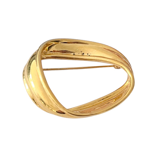 1960s Monet Gold Plated Brooch