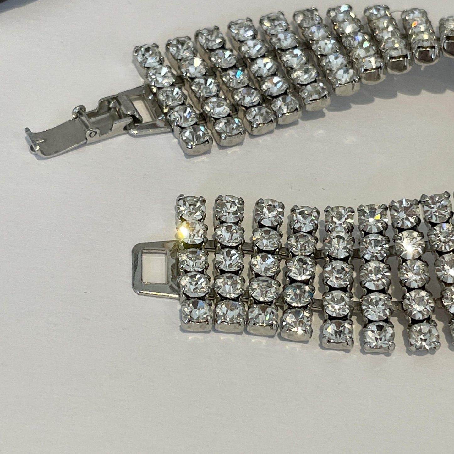 1940s Diamanté Statement Bracelet