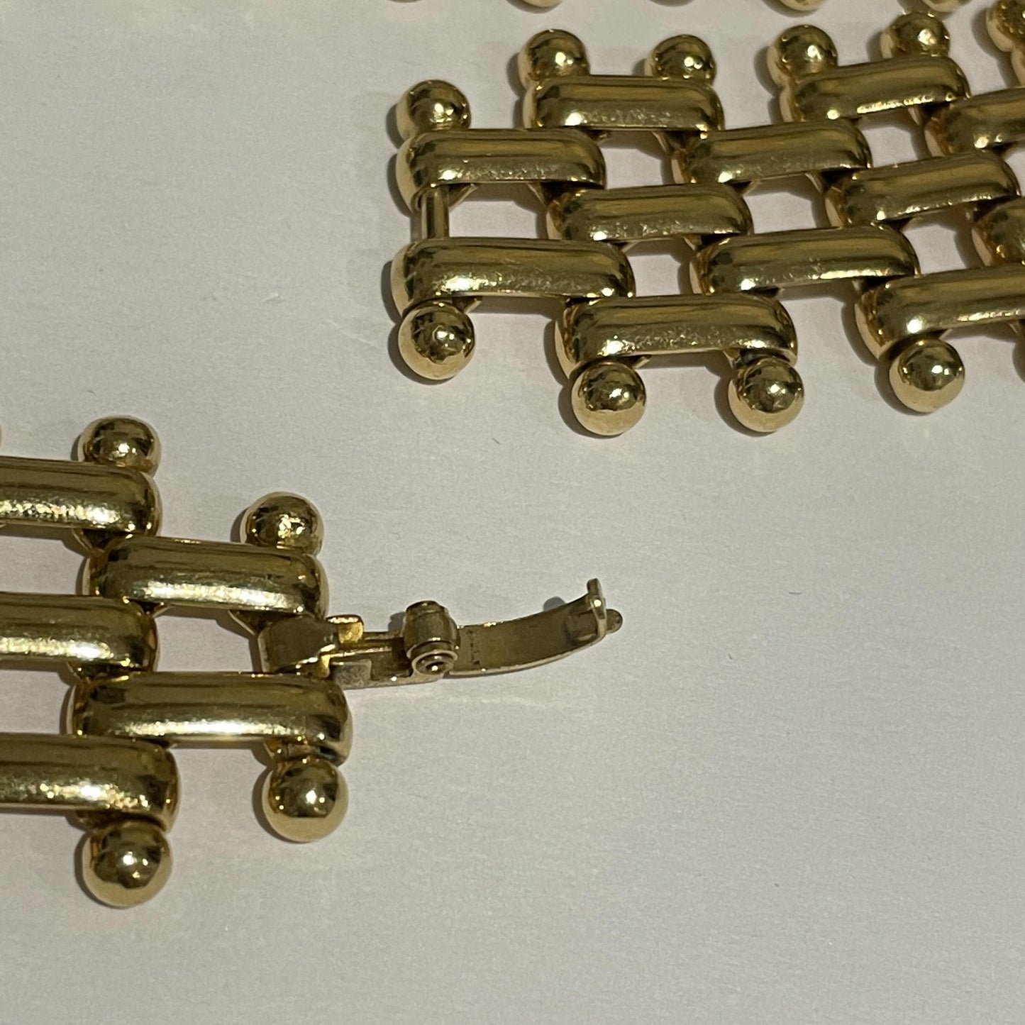 1980s Monet Gold Plated Statement Collar Necklace