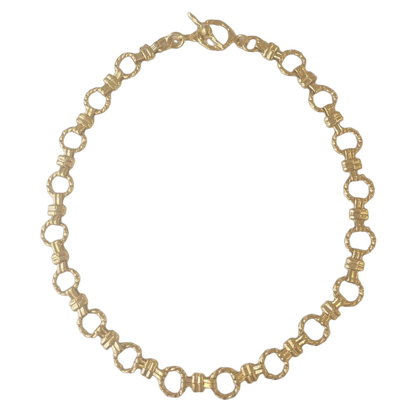 1980s Monet Gold Plated Chunky Chain Necklace