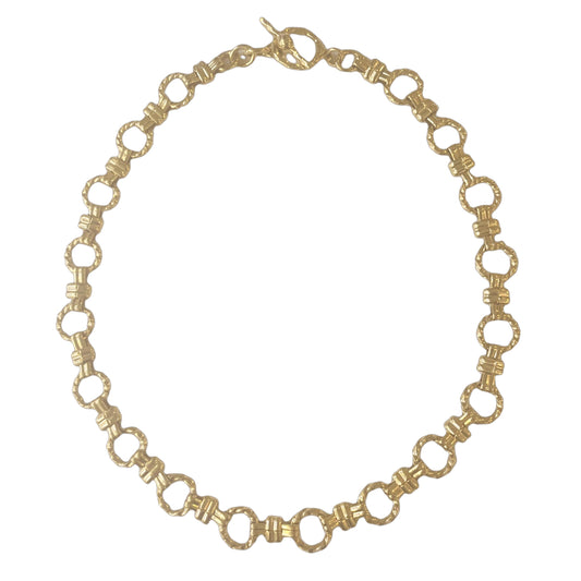 1980s Monet Gold Plated Chunky Chain Necklace
