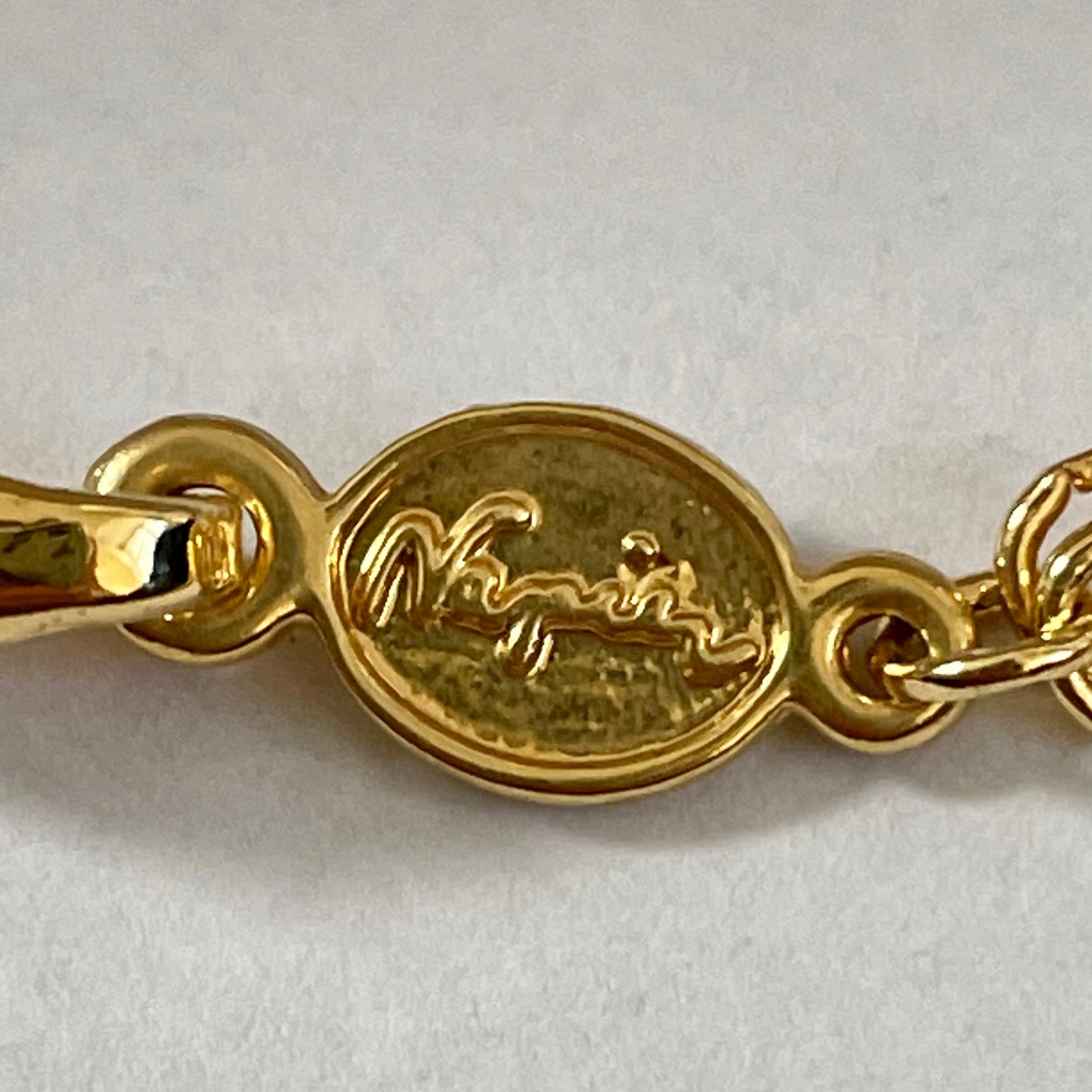 1980s Napier Gold Plated Snake Chain Necklace