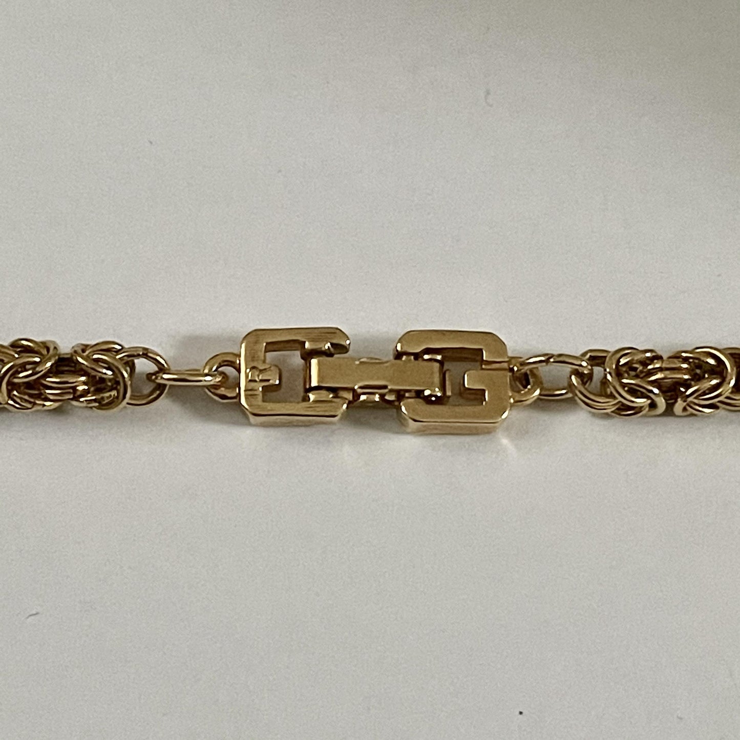 1980s Givenchy Long Gold Plated Chain Necklace