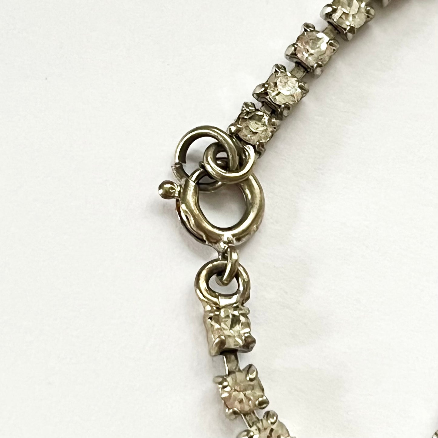 1950s Beautiful Sparkly Silver Tone Statement Necklace