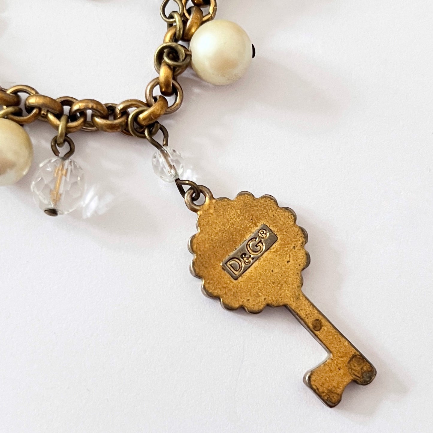 1990s Dolce & Gabbana Victorian Style Charm Bracelet