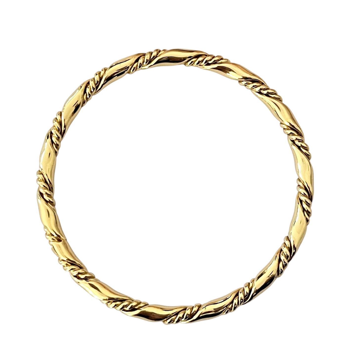 1980s Gold Plated Bangle