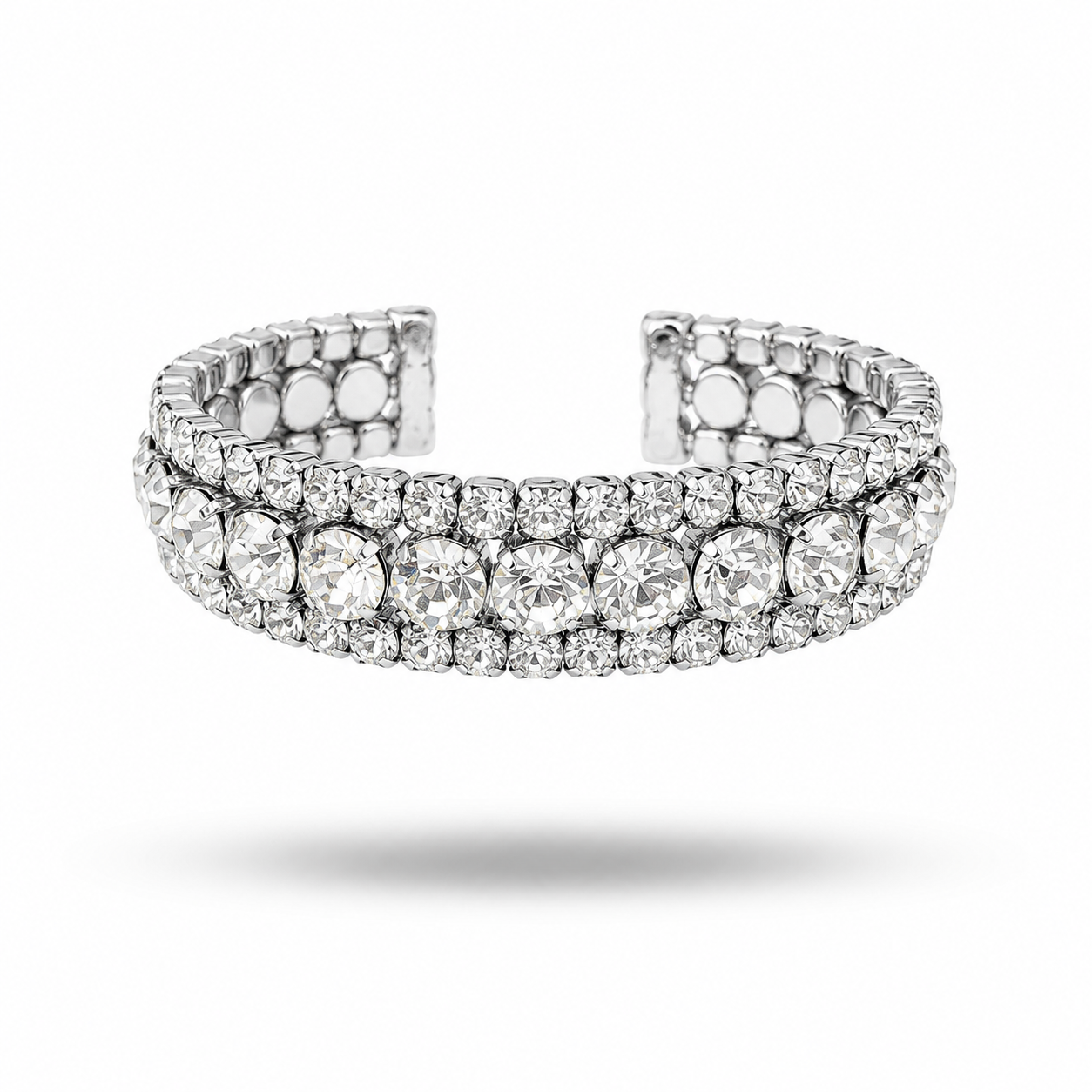 1950s Diamanté Sparkly Cuff Bracelet