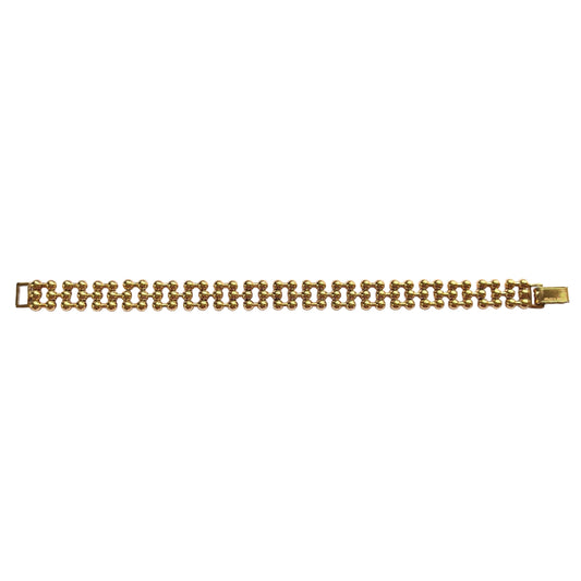 1980s Gold Plated Chain Bracelet