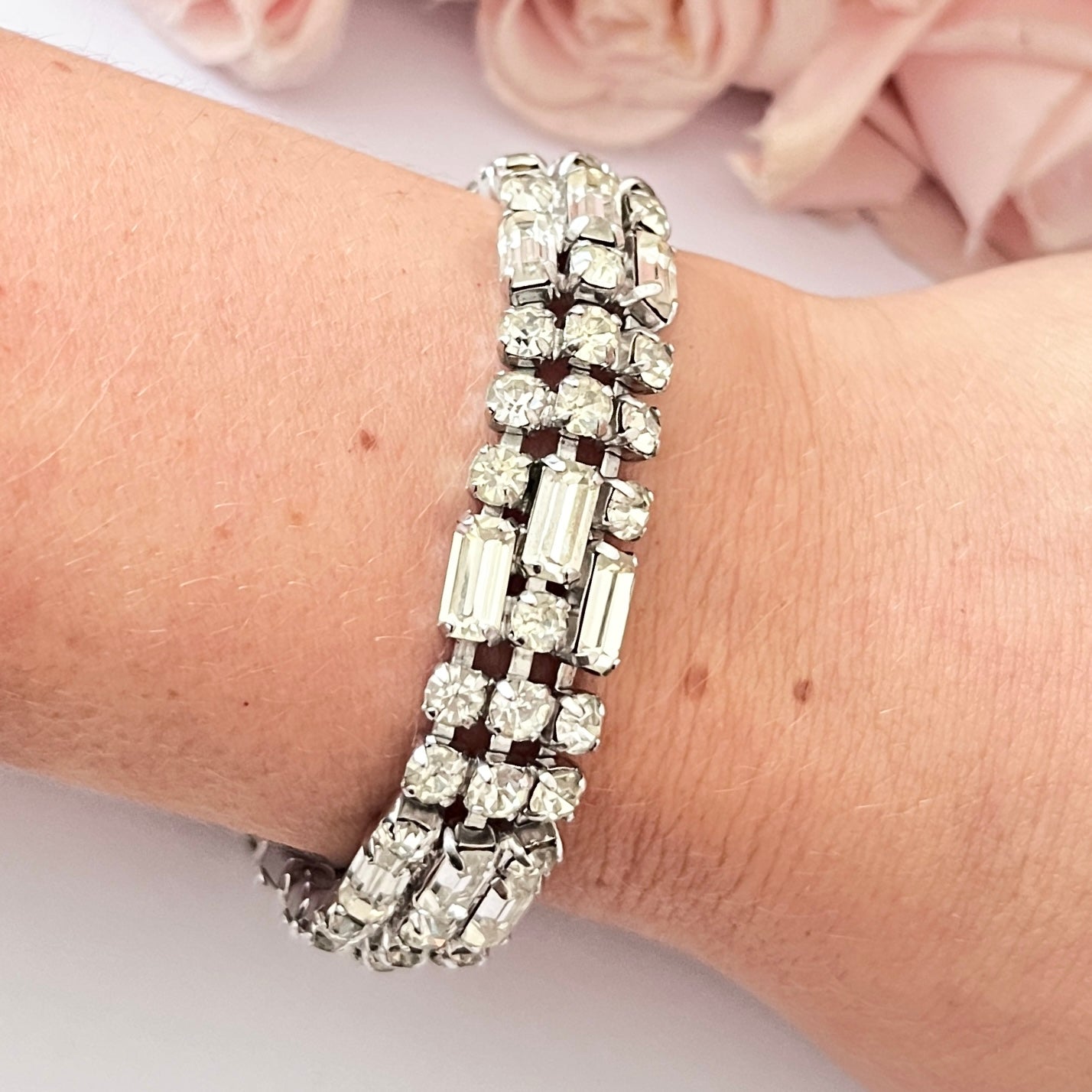 1950s Diamanté Sparkly Bracelet