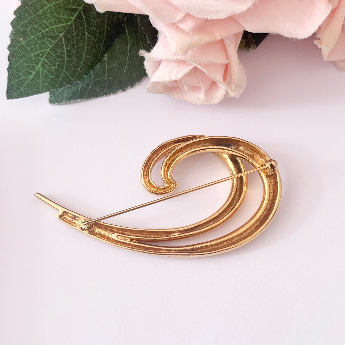 1980s Givenchy Gold Plated Brooch