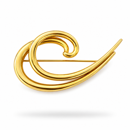 1980s Givenchy Gold Plated Brooch