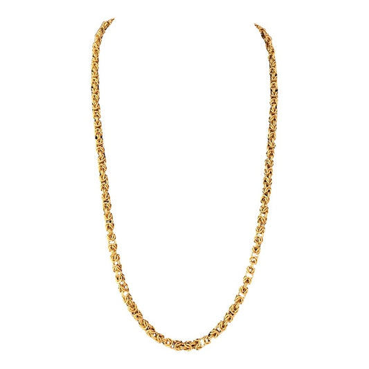 1980s Givenchy Gold Plated Byzantine Chain Necklace