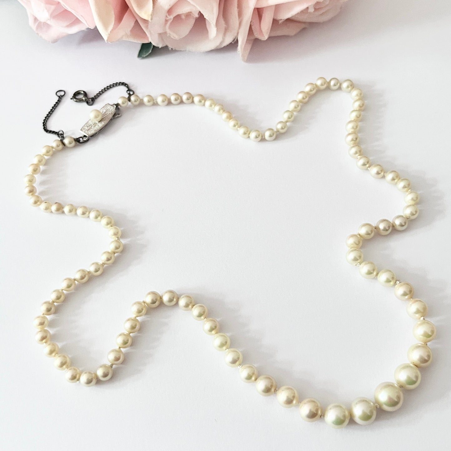 1950s Faux Pearl Necklace