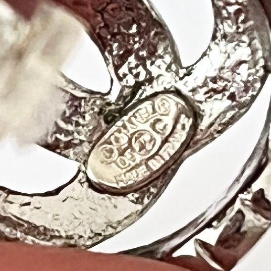 2006 Chanel Silver Circle Clip On Earrings