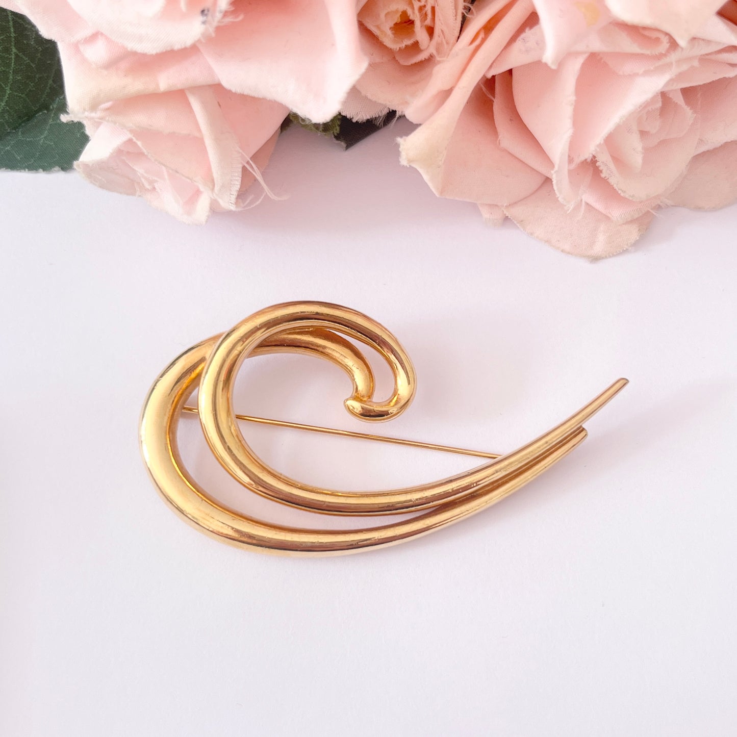 1980s Givenchy Gold Plated Brooch