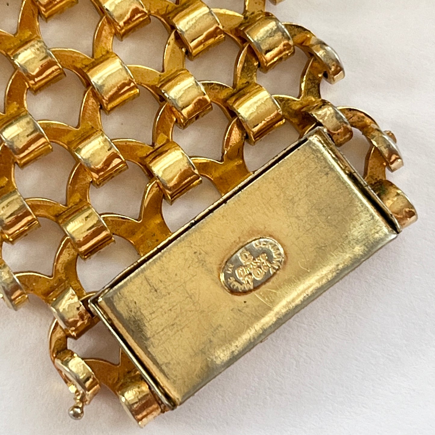 1960s Grossé Gold Plated Chunky Chain Bracelet