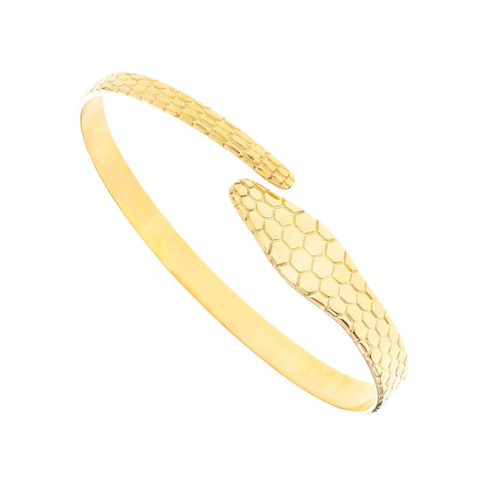 14k Gold Plated Snake Wrap Bracelet Bangle