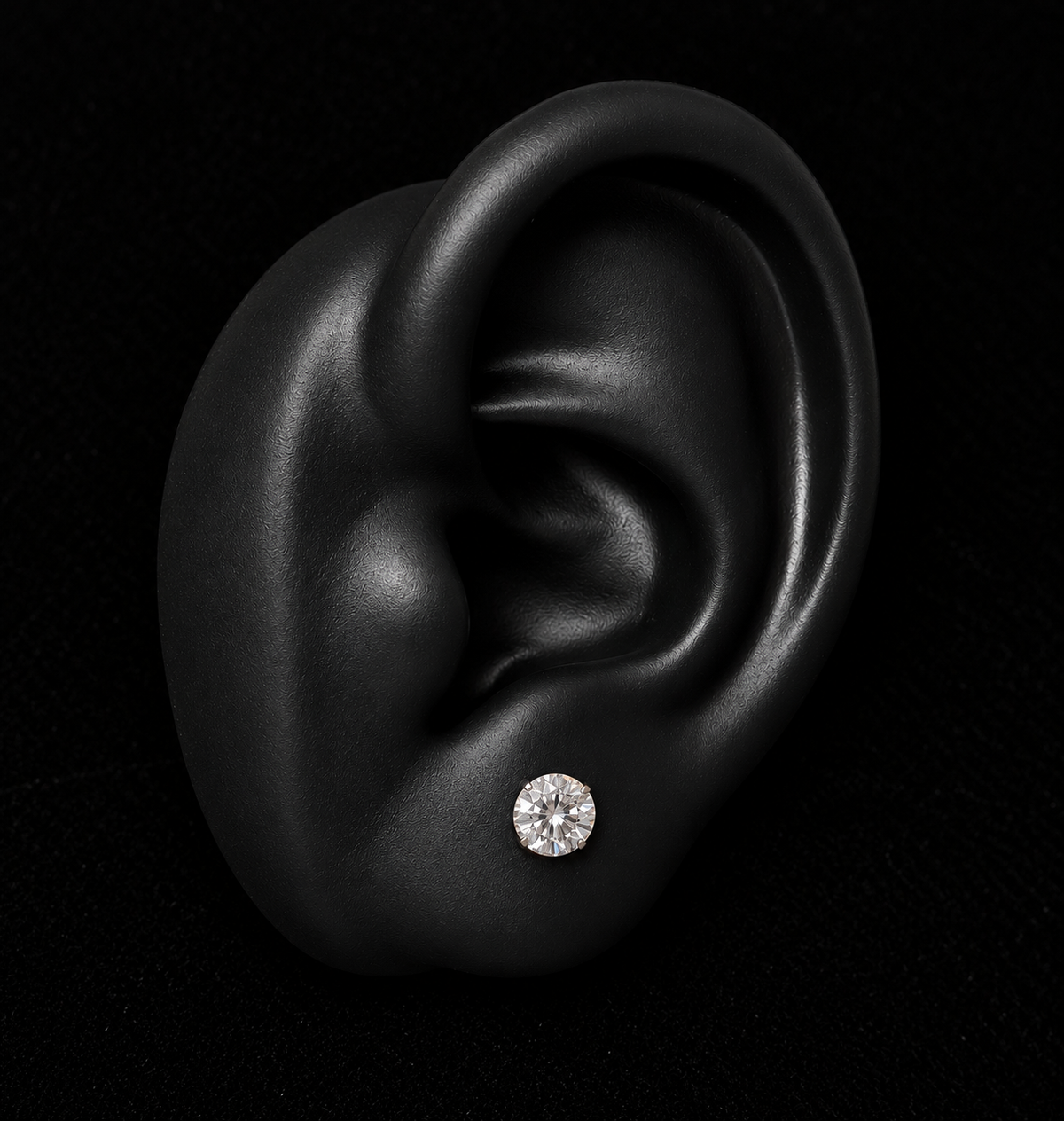 Sterling Silver 5mm Round Cubic Zirconia Stud Earrings