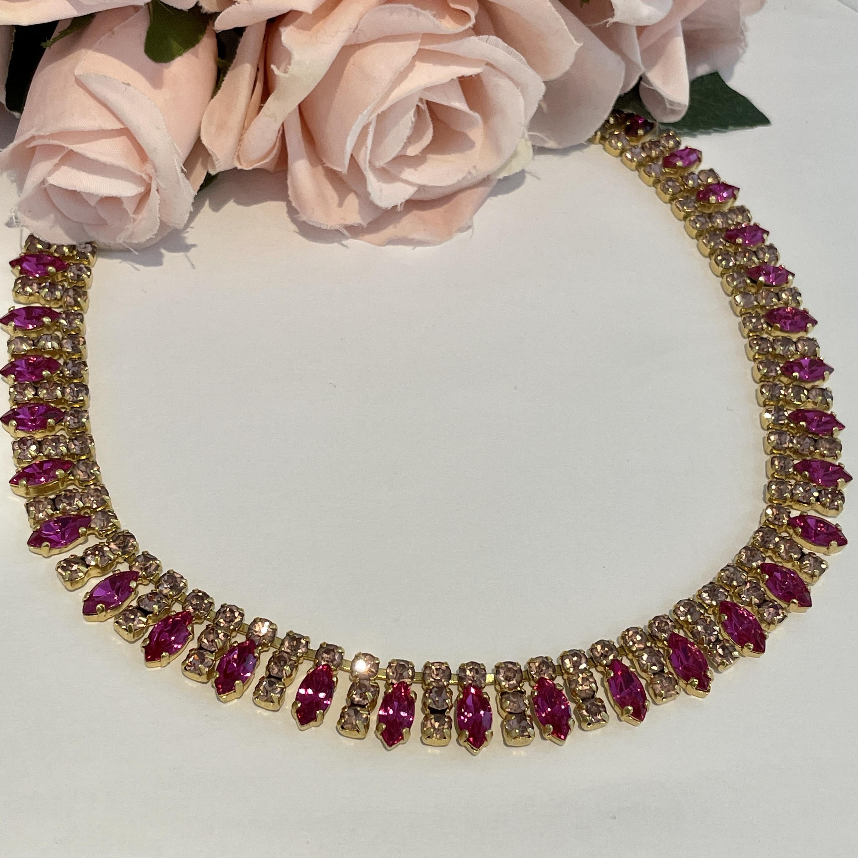Artemis Pink Gemstone Necklace | Boho Betty