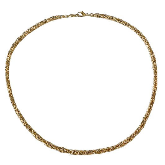1980s Napier Gold Plated Snake Chain Necklace