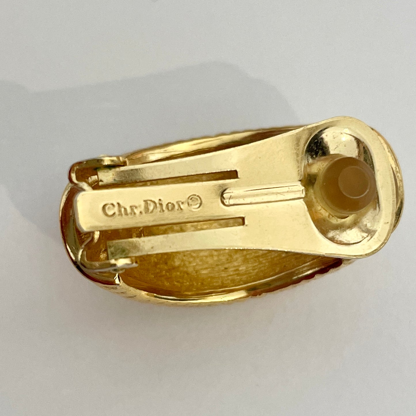 1980s Dior Classic Gold Plated Clip On Earrings