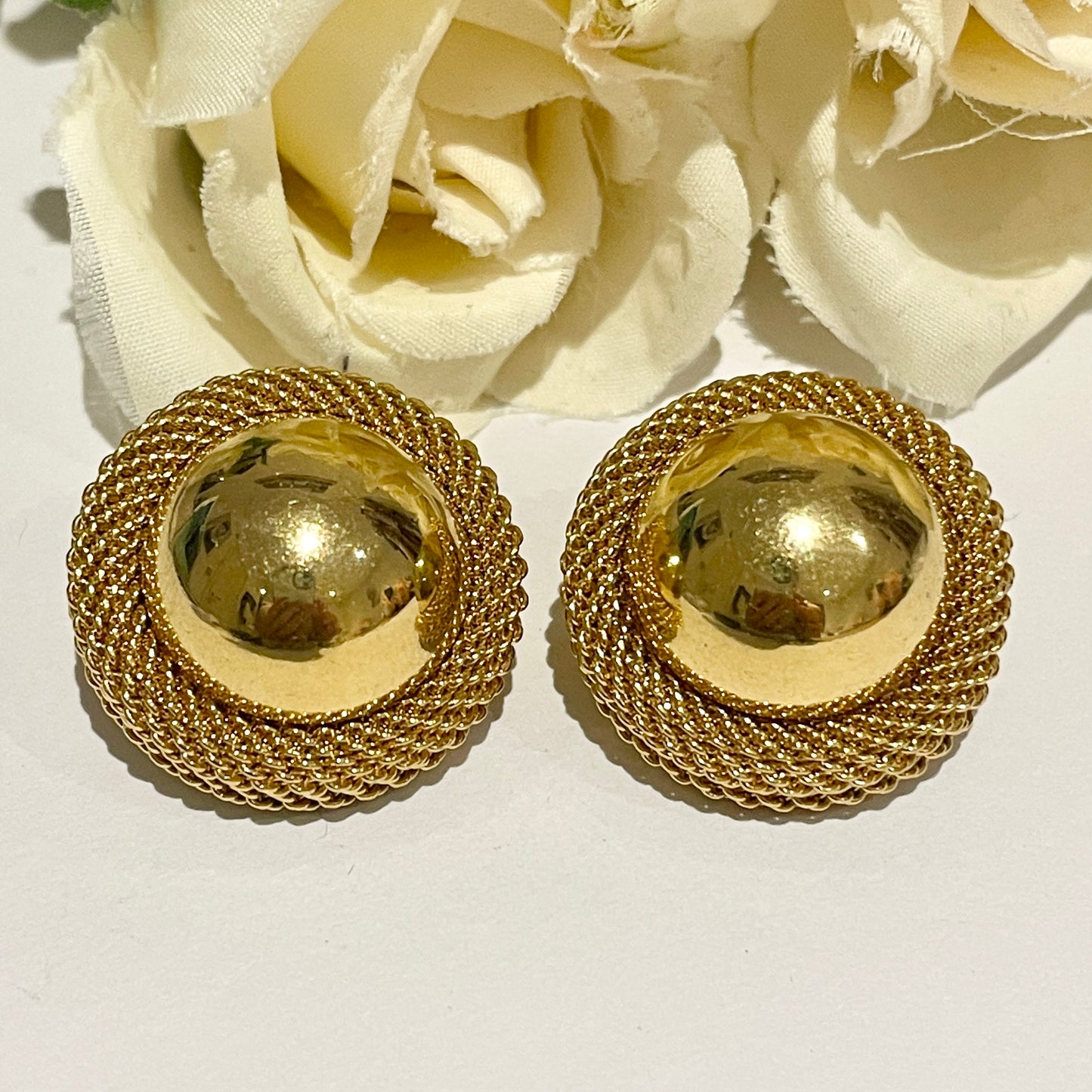 1980s Givenchy Gold Plated Clip On Earrings