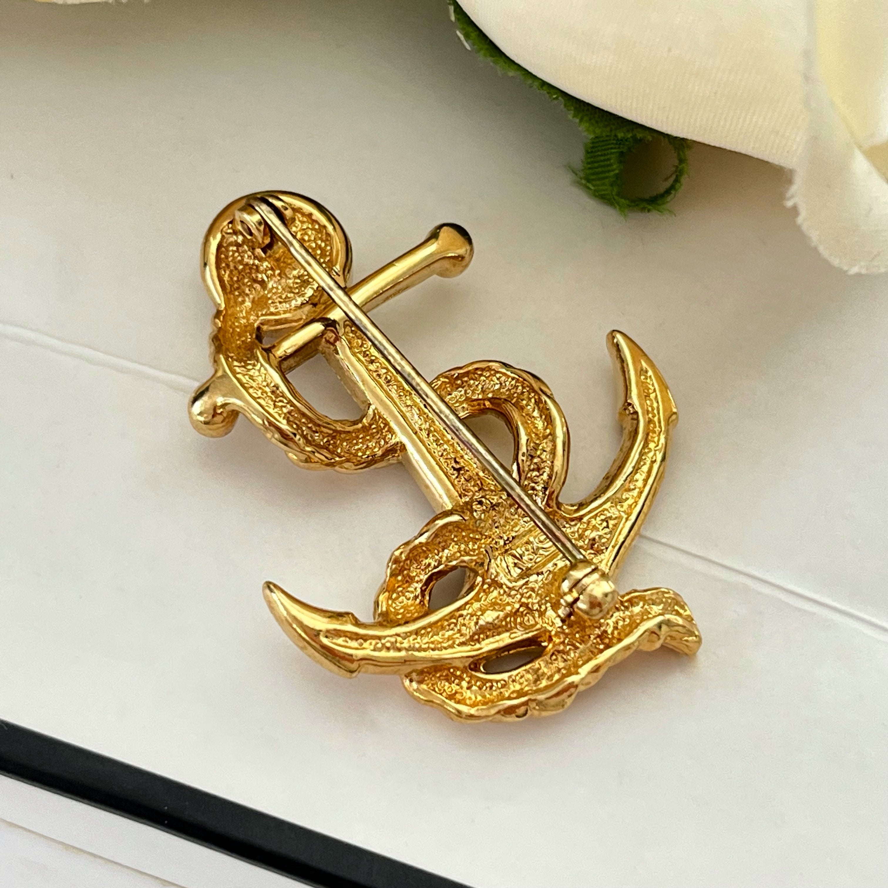 Anchor brooch on sale